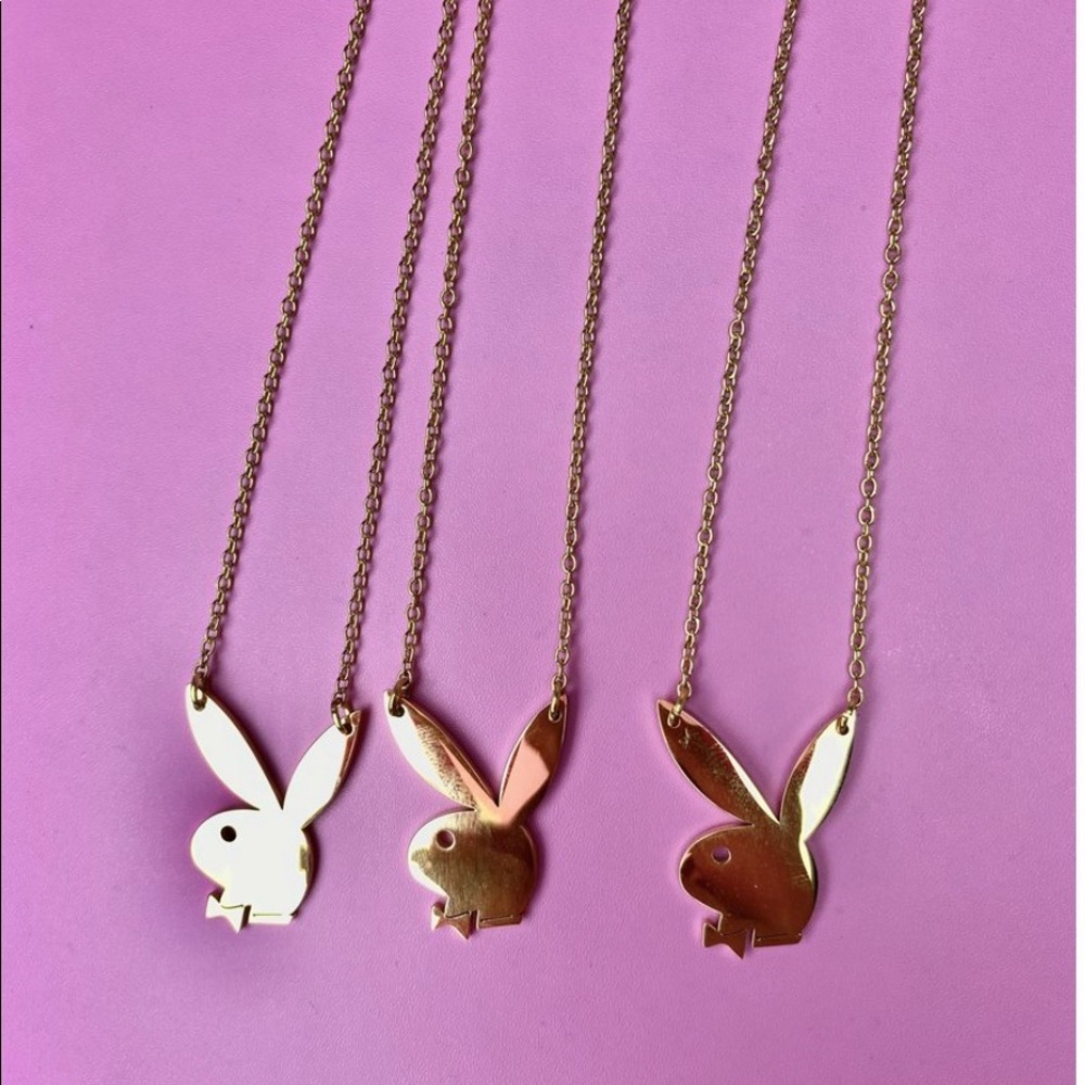 Playgirl bunny necklace